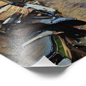 Schmaler Markt mit Artefakten und Warendepot Fotodruck (Ecke)