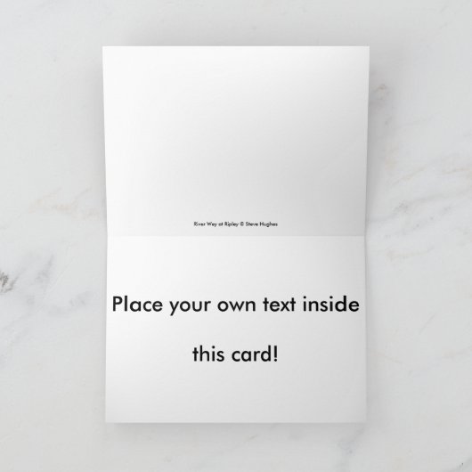 Schmales Boot bei Sunset Karte (Innenseite)