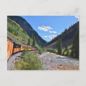 Schmalspurbahn zurück nach Durango, Colorado Postkarte (Vorderseite)