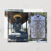 Schmalspurlokomotive Postkarte (Vorne/Hinten)