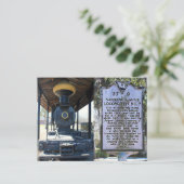 Schmalspurlokomotive Postkarte (Stehend Vorderseite)