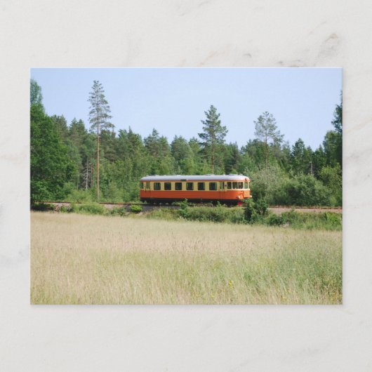 Schmalspurzug Änghult Postkarte (Vorderseite)