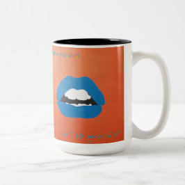 Schmalzige Zeilen zum Valentinstag Zweifarbige Tasse