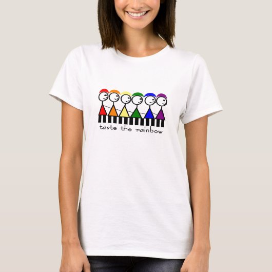 schmecken Sie den Regenbogen T - Shirt (Vorderseite)