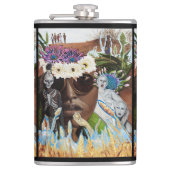 "Schmecken Sie keine schlechtes" Vinyl Flachmann (Vorderseite)