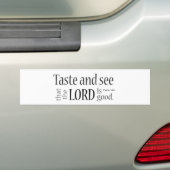 Schmecken Sie und sehen Sie… Psalm-34:8 Autoaufkleber (Auf Auto)