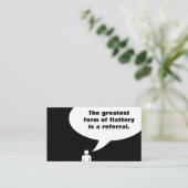 Schmeichelei ist eine Empfehlung (Stehend Vorderseite)