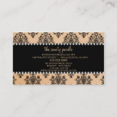 Schmeicheln Sie sich das Brown Jeweled Visitenkarte (Rückseite)