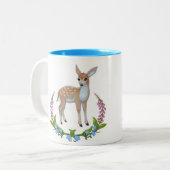 Schmeicheln Sie sich in der Fingerhut-Tasse ein Zweifarbige Tasse (Vorderseite Links)