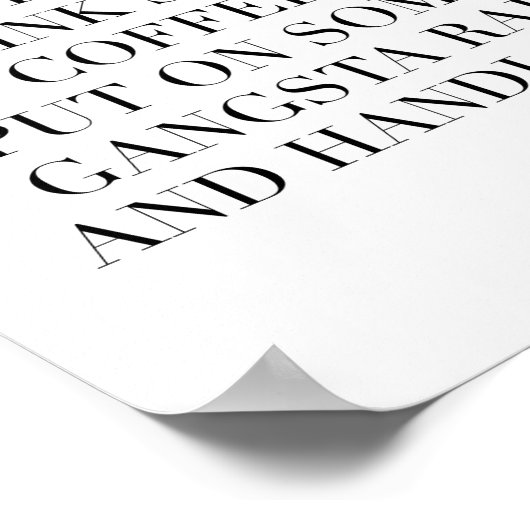 Schmeiß dir die Haare in einen Bun, trinke etwas K Poster (Ecke)