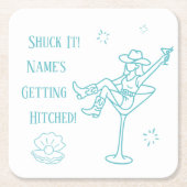 Schmeiß es! Cowgirl Bachelorette Napkins Rechteckiger Pappuntersetzer (Vorderseite)