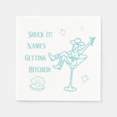Schmeiß es! Cowgirl Bachelorette Napkins Serviette (Vorderseite)