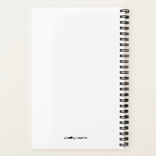 Schmeißen Sie das ganze Spiral-Notebook Notizblock (Rückseite)