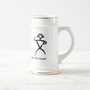 Schmeißen Sie die Mobile-Musik DJ Maui Bierglas