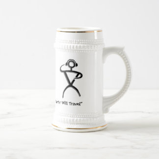 Schmeißen Sie die Mobile-Musik DJ Maui Bierglas