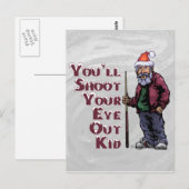 Schmeißen Sie Ihr Auge aus Postkarte (Vorne/Hinten)