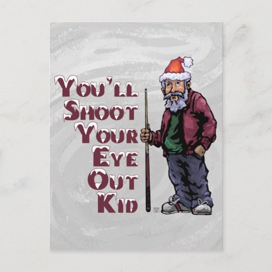 Schmeißen Sie Ihr Auge aus Postkarte (Vorderseite)