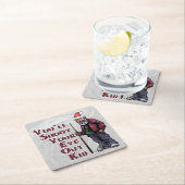 Schmeißen Sie Ihr Auge aus Rechteckiger Pappuntersetzer (Vor Ort)