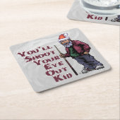 Schmeißen Sie Ihr Auge aus Rechteckiger Pappuntersetzer (angewinkelt)