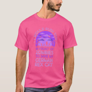 Schmeißen Sie in Zombies, um meinen deutschen Rex  T-Shirt
