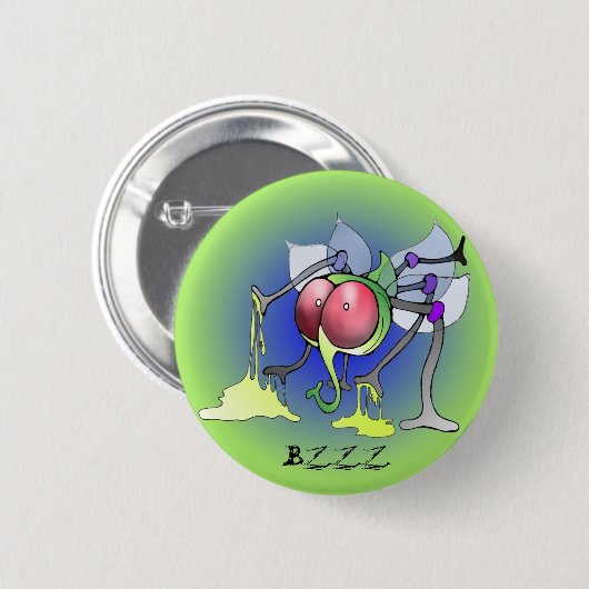 Schmeissfliege, Schmeißfliege, fly, flies, button (Vorne & Hinten)