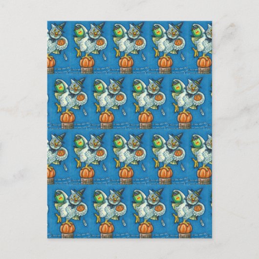 SCHMELLE MEINE HALLOWEEN MÜHE. POSTKARTE (Vorderseite)