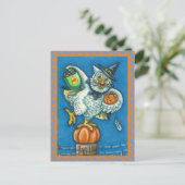 SCHMELLE MEINE HALLOWEEN MÜHE. POSTKARTE (Stehend Vorderseite)