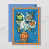 SCHMELLE MEINE HALLOWEEN MÜHE. POSTKARTE (Vorne/Hinten)