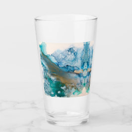 Schmelz Gletscher Alkohol Tinte Abstrakte Malerei Glas