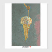 Schmelz-Schokoladeneis Aufkleber (Blatt)