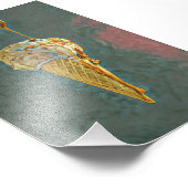 Schmelz-Schokoladeneis Fotodruck (Ecke)