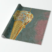 Schmelz-Schokoladeneis Geschenkpapier (Ungerollt)