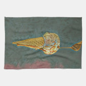 Schmelz-Schokoladeneis Geschirrtuch (Horizontal)