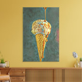 Schmelz-Schokoladeneis Leinwanddruck (Insitu (Wohnzimmer))