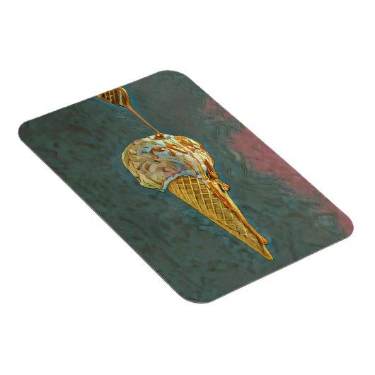 Schmelz-Schokoladeneis Magnet (Rechte Seite)