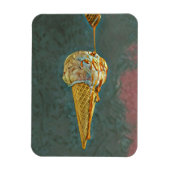 Schmelz-Schokoladeneis Magnet (Vertikal)