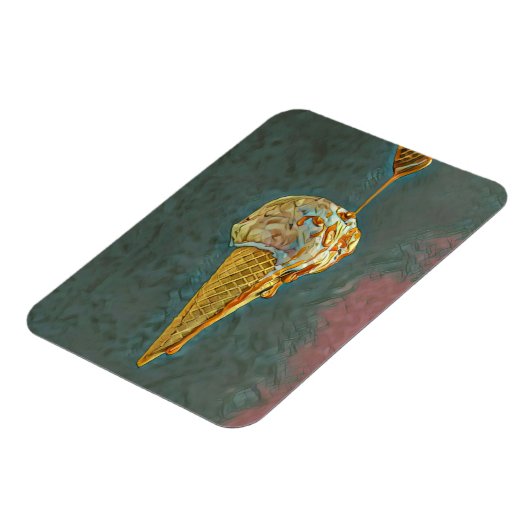 Schmelz-Schokoladeneis Magnet (Linke Seite)