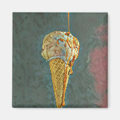 Schmelz-Schokoladeneis Magnet (Vorne)