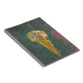 Schmelz-Schokoladeneis Notizblock (Rechte Seite)