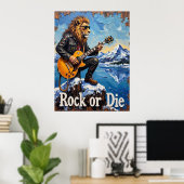 Schmelze Eis, fiery Riffs Poster (Heimbüro)
