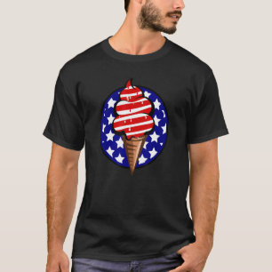 Schmelze Eiscreme Global Warming USA T-Shirt