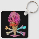 Schmelze Eiscreme Schlüsselanhänger (Rückseite)