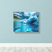 "Schmelzeiskrise" Leinwanddruck (Insitu (Holzboden))