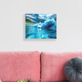"Schmelzeiskrise" Leinwanddruck (Insitu (Wohnzimmer))