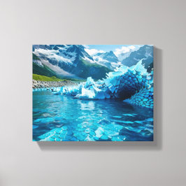 "Schmelzeiskrise" Leinwanddruck