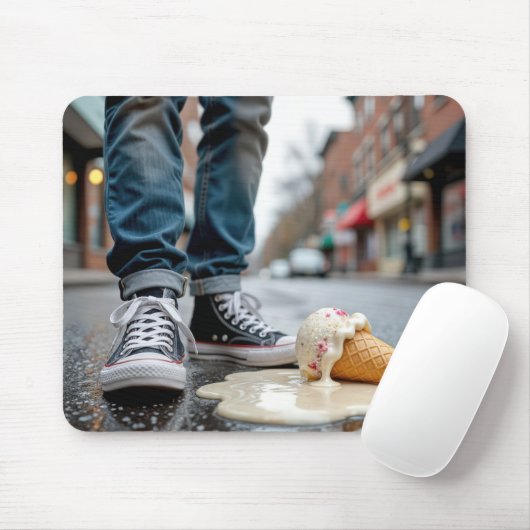 Schmelzen der Eiscreme-Kone durch die Sneakers des Mousepad (Mit Mouse)