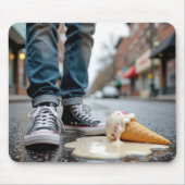 Schmelzen der Eiscreme-Kone durch die Sneakers des Mousepad (Vorne)
