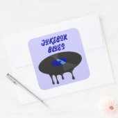 Schmelzen des Vinyl-Sticker Quadratischer Aufkleber (Umschlag)