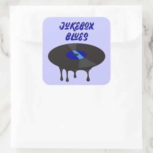 Schmelzen des Vinyl-Sticker Quadratischer Aufkleber (Tasche)