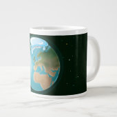 Schmelzen Eiskappen der Erde. Jumbo-Tasse (Vorderseite Rechts)